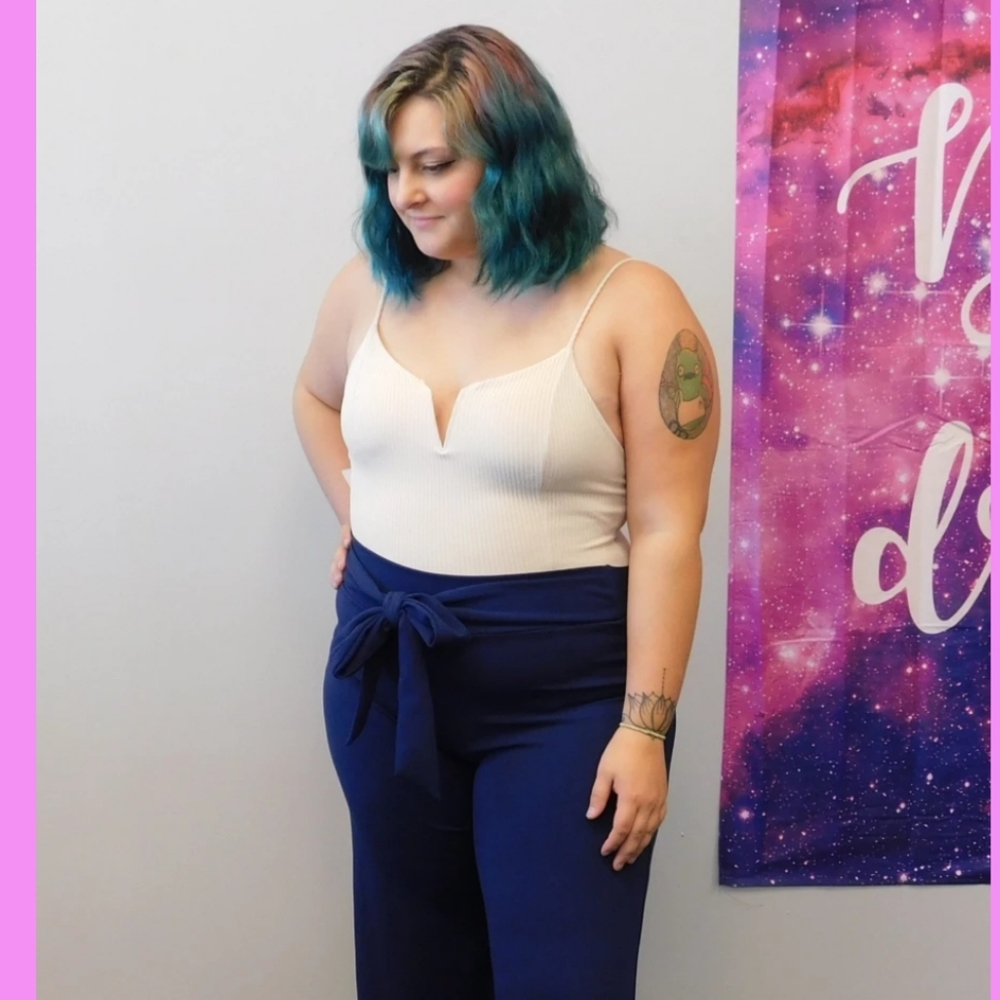 Cream Ribbed Bodysuit